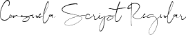 Consuela Script Regular font - Consuela Script.ttf