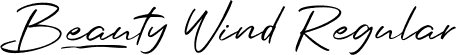 Beauty Wind Regular font - beautywind-mvn0e.ttf