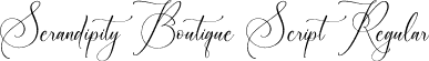 Serandipity Boutique Script Regular font - Serandipity-Boutique-Script.otf