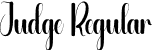 Judge Regular font - Judge.otf