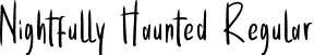 Nightfully Haunted Regular font - Nightfully-Haunted.otf