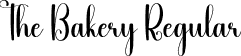 The Bakery Regular font - The-Bakery.otf