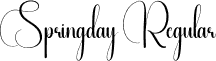 Springday Regular font - Springday.otf