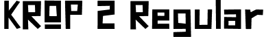 KROP 2 Regular font - KROP2-BF653c20fc2157e.otf