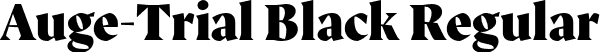 Auge-Trial Black Regular font - Auge-Trial-Black.otf