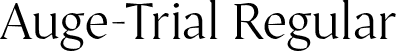 Auge-Trial Regular font - Auge-Trial-Regular.otf