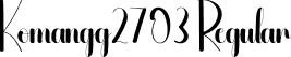 Komangg2703 Regular font - Annoying.otf