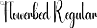 Flowerbed Regular font - Flowerbed.otf