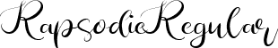 Rapsodie Regular font - Rapsodie.ttf