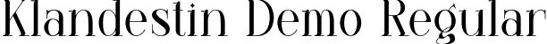 Klandestin Demo Regular font - klandestindemoregular-owjbx.otf