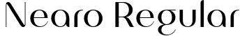 Nearo Regular font - nearoregular-51lej.ttf