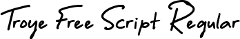 Troye Free Script Regular font - Troye Script Free.ttf