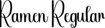 Ramen Regular font - Ramen.otf