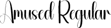 Amused Regular font - Amused.otf