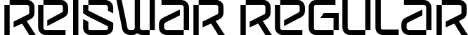 Reiswar Regular font - reiswar.ttf