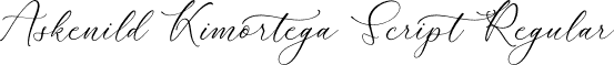 Askenild Kimortega Script Regular font - Askenild-Kimortega-Script.otf