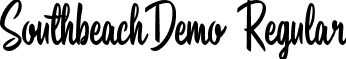 SouthbeachDemo Regular font - Southbeach-Demo.ttf