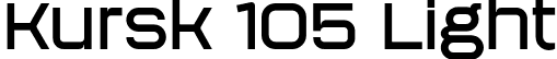 Kursk 105 Light font - Kursk105-Light.otf