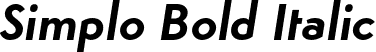 Simplo Bold Italic font - Simplo-BoldIt.otf