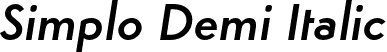 Simplo Demi Italic font - Simplo-DemiIt.otf