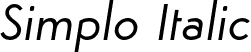 Simplo Italic font - Simplo-It.otf