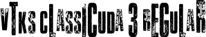 Vtks Classicuda 3 Regular font - Vtks Classicuda3.ttf