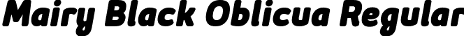 Mairy Black Oblicua Regular font - Mairy Black Oblicua.otf