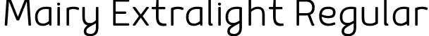 Mairy Extralight Regular font - Mairy Extralight.otf