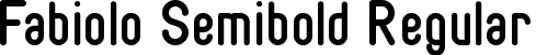 Fabiolo Semibold Regular font - fabiolo-semibold.ttf