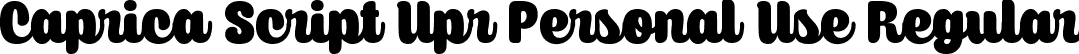 Caprica Script Upr Personal Use Regular font - CapricaScriptUprightPersonalUse.ttf