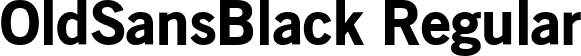 OldSansBlack Regular font - OldSansBlack.ttf