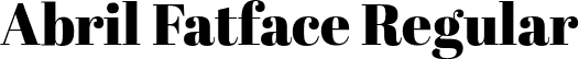 Abril Fatface Regular font - Abril_Fatface.otf