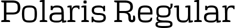 Polaris Regular font - Polaris.ttf