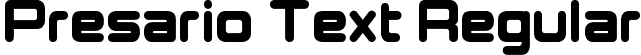 Presario Text Regular font - Presario Text.ttf