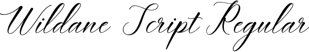 Wildane Script Regular font - Wildane Script.otf