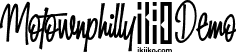 Motownphilly Demo font - MotownphillyDemo.otf