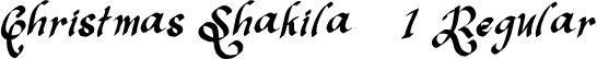 Christmas Shakila - 1 Regular font - Christmas-Shakila-Demo.otf