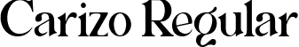 Carizo Regular font - carizo-regular.ttf