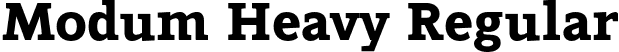 Modum Heavy Regular font - Modum-Heavy.otf