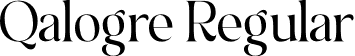 Qalogre Regular font - Qalogre.otf