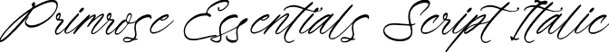 Primrose Essentials Script Italic font - Primrose-Essentials-Script-Italic.otf