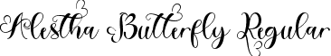 Alestha Butterfly Regular font - Alestha-Butterfly-OTF-Demo.otf