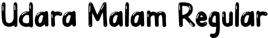 Udara Malam Regular font - UdaraMalam-BF6570d9d5436d1.otf