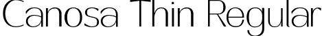 Canosa Thin Regular font - Canosa Thin.otf