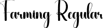 Farming Regular font - Farming.otf