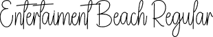 Entertaiment Beach Regular font - Entertaiment-Beach.otf