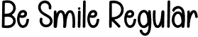 Be Smile Regular font - Be-Smile.otf