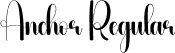 Anchor Regular font - Anchor.otf