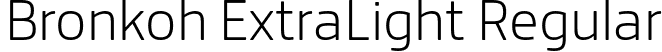 Bronkoh ExtraLight Regular font - Bronkoh-ExtraLight.otf