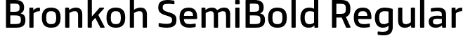 Bronkoh SemiBold Regular font - Bronkoh-SemiBold.otf